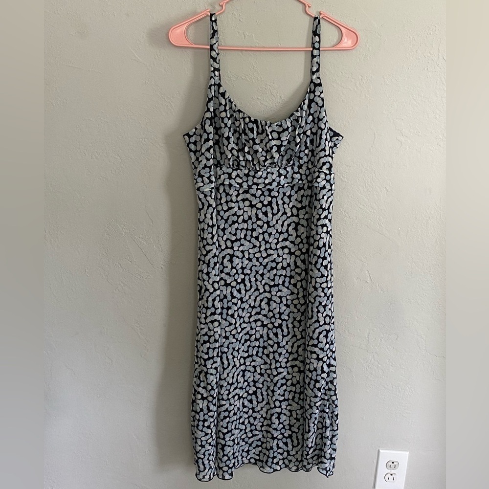 Y2K Believe Women Ruched Multicolor Dot Lined Barbie Spaghetti Strap Dress M/L